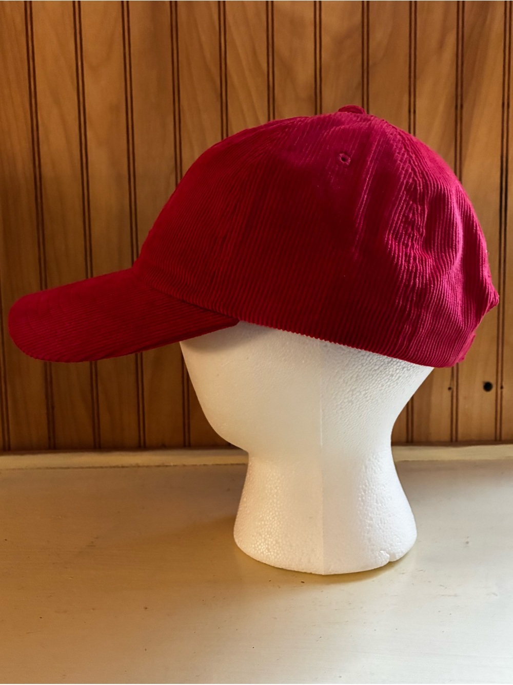 VINEYARD VINES Corduroy Red Whale Strapback Cap NWOT - Picture 3 of 7